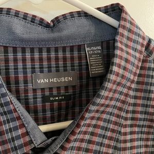NWOT! Van Heusen button up, XL 17 1/2